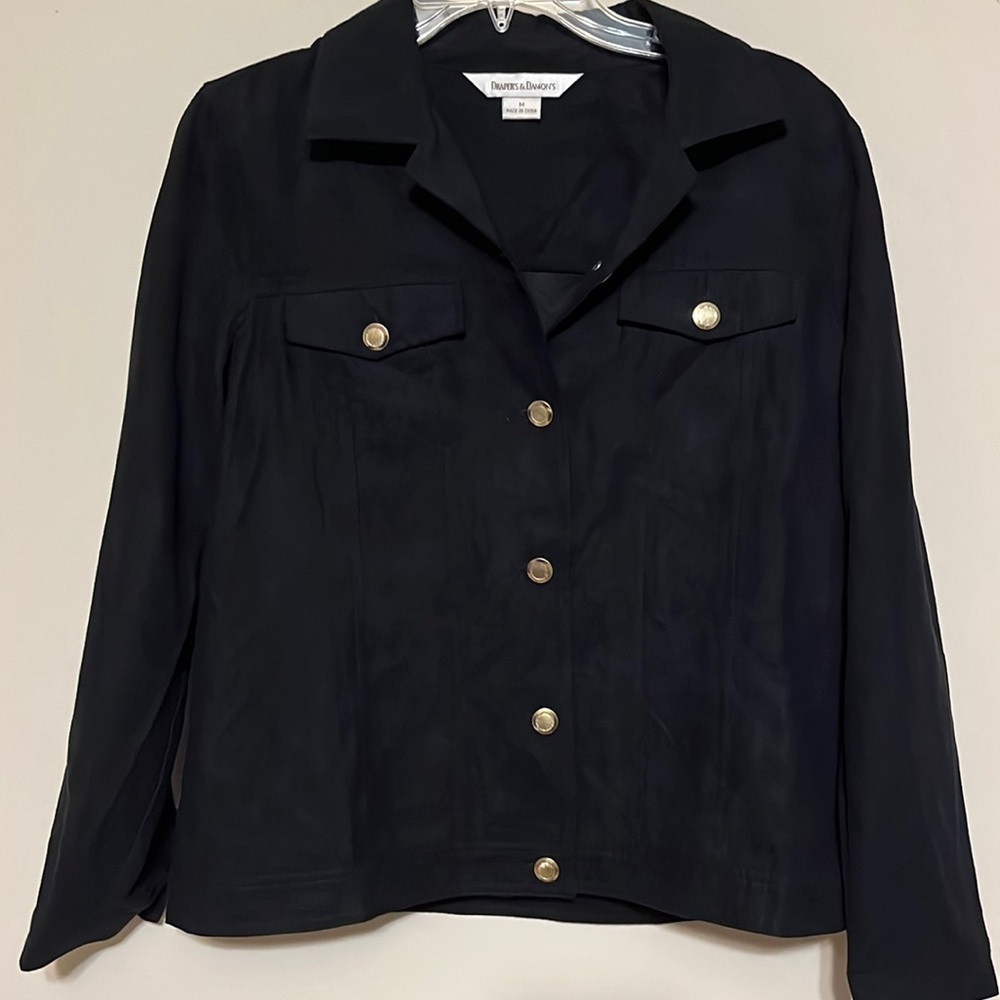 Drapers & Damon’s black jacket, med.,